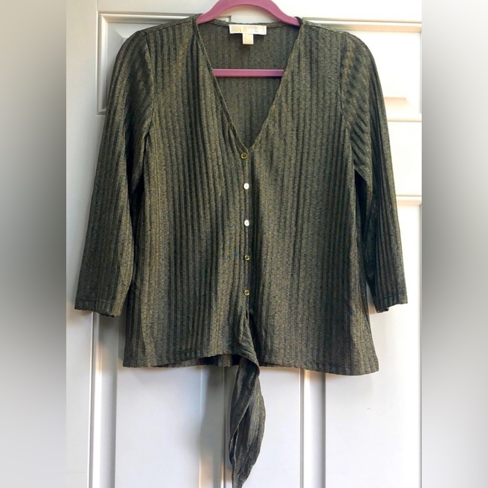 Michael Kors Tie-Front Blouse M